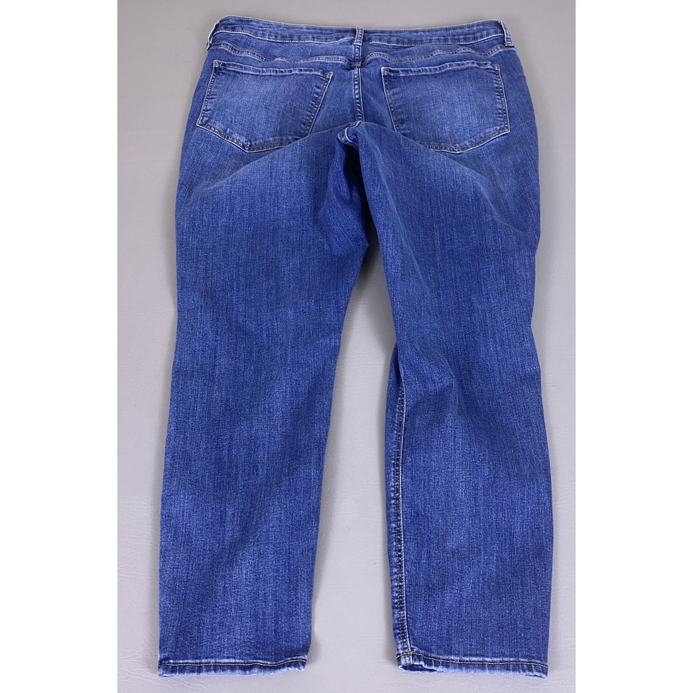 Old Navy Jeans‎ Women Size 18 Blue High-Rise Rockstar Super Skinny Distressed - Picture 10 of 11